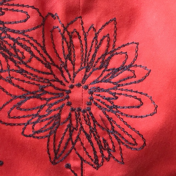 Scott Taylor Rust Flower Embroidered Jacket - Picture 4 of 4